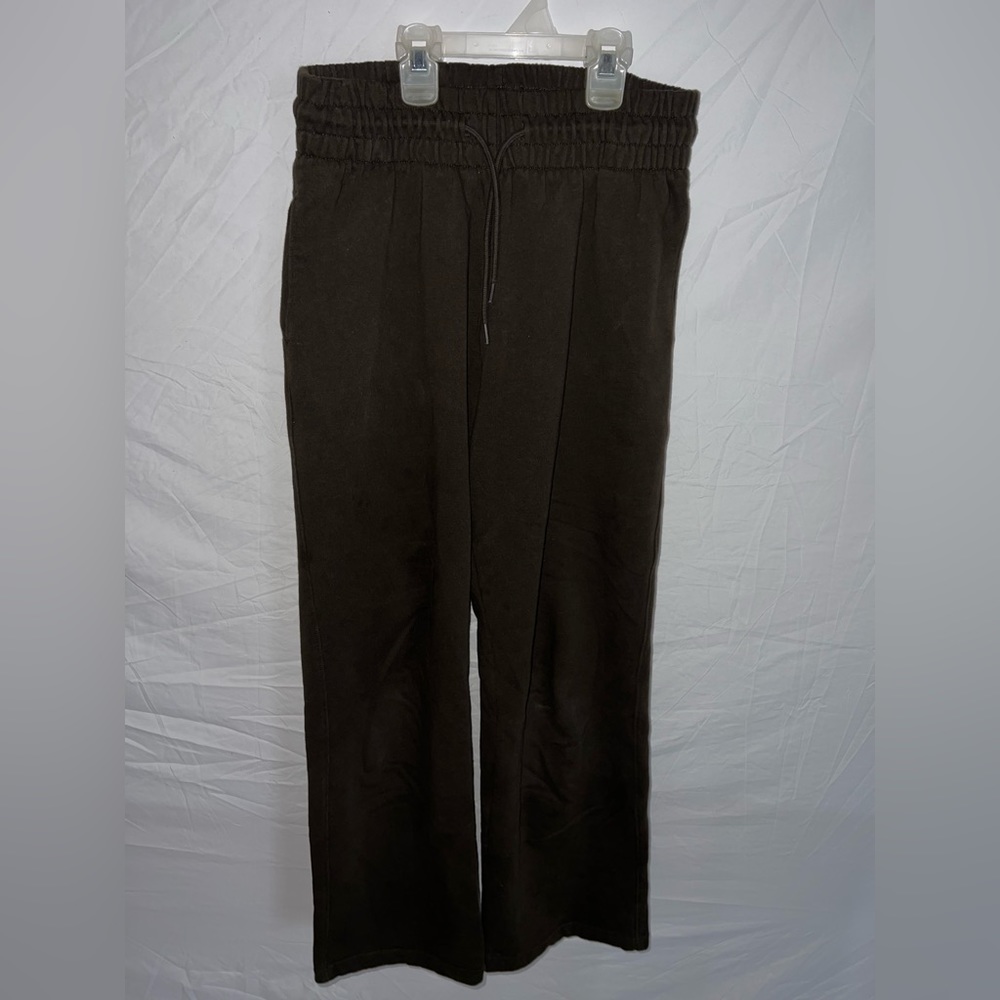 Brown Wide Leg Sweatpants